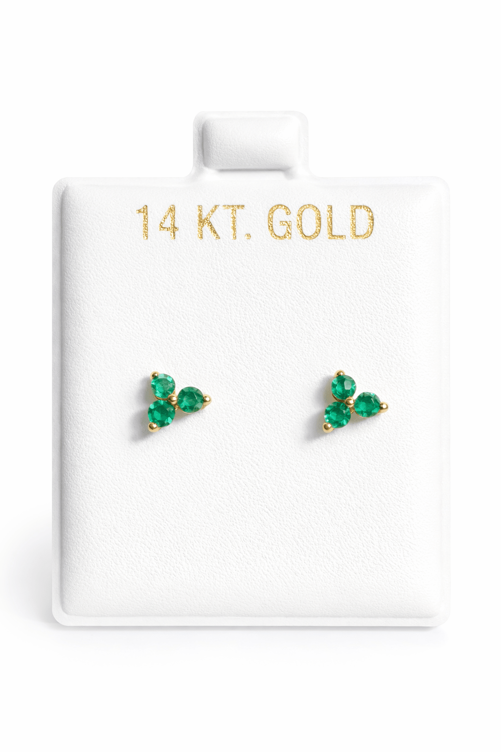 Earrings with natural emeralds - Alejandro Jewelry LLC