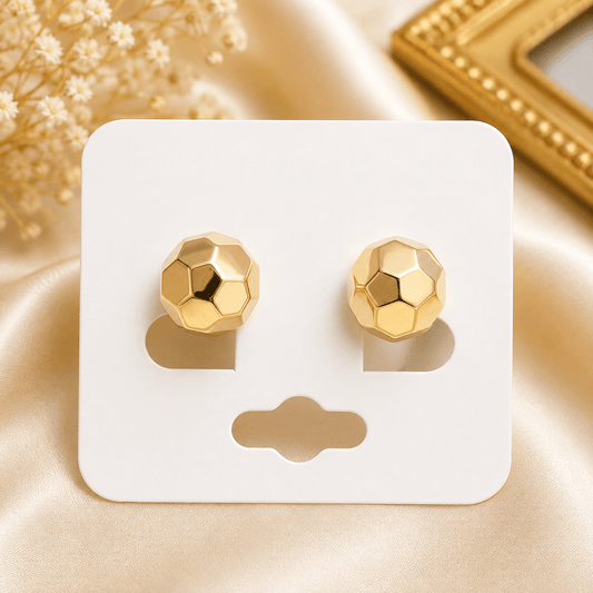 10K Gold Omega Back Earrings - Alejandro Jewelry AAA