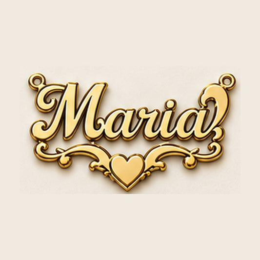 Custom Name Necklace MS-1 – 10K Gold