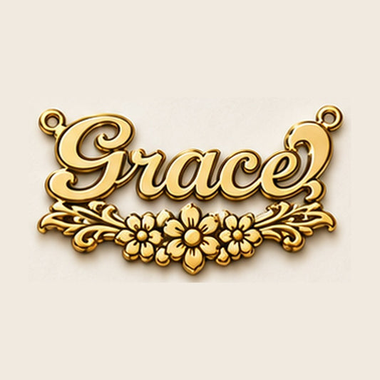 Custom Name Necklace MS-4 – 10K Gold