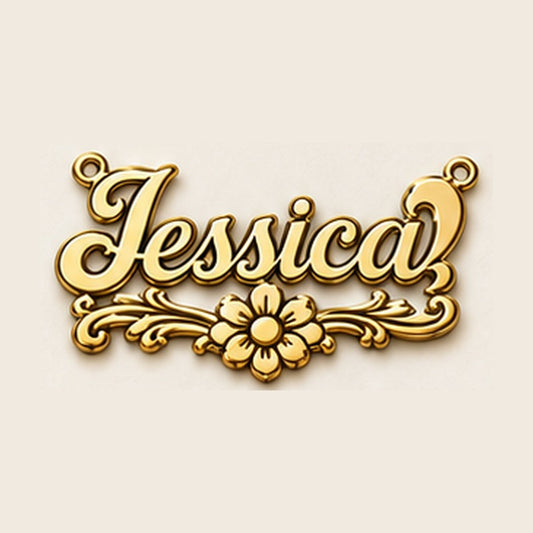 Custom Name Necklace MS-5 – 10K Gold
