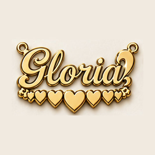Custom Name Necklace MS-7 – 10K Gold