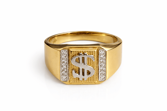 Beautiful 14k gold ring real size 11.5 - Alejandro Jewelry LLC