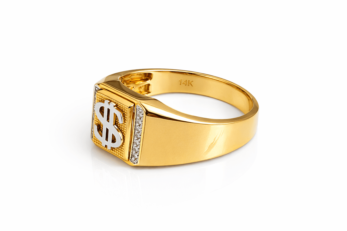 Beautiful 14k gold ring real size 11.5 - Alejandro Jewelry LLC