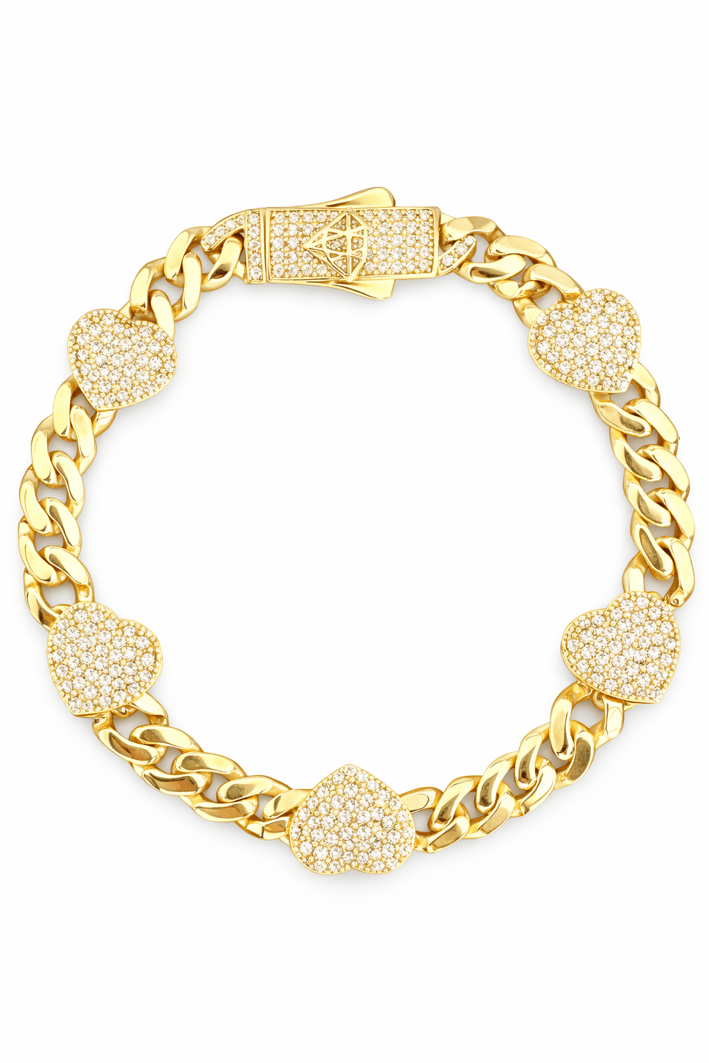 Beautiful bracelet for lady gold 10k real size 7 of 6.7 mm - Alejandro Jewelry LLC