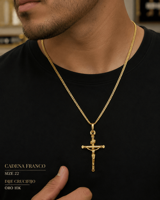 Beautiful chain for men and women size 22 of 2 mm model frank gold 10k real - Alejandro Jewelry AAA