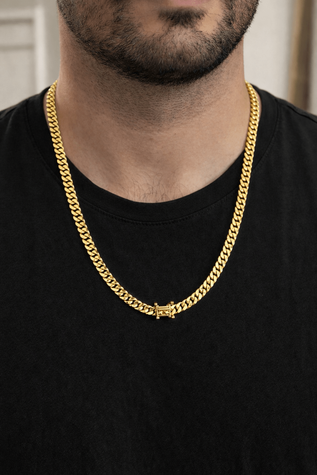 Beautiful Cuban chain of real 10k gold 4mm wide size 20 - Alejandro Jewelry LLC