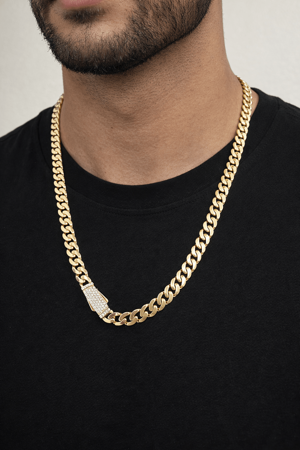 Beautiful gold chain 10k real size 22 6.8 mm wide - Alejandro Jewelry LLC