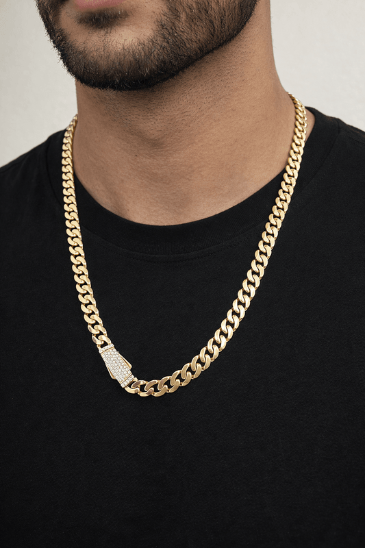 Beautiful gold chain 10k real size 22 6.8 mm wide - Alejandro Jewelry LLC