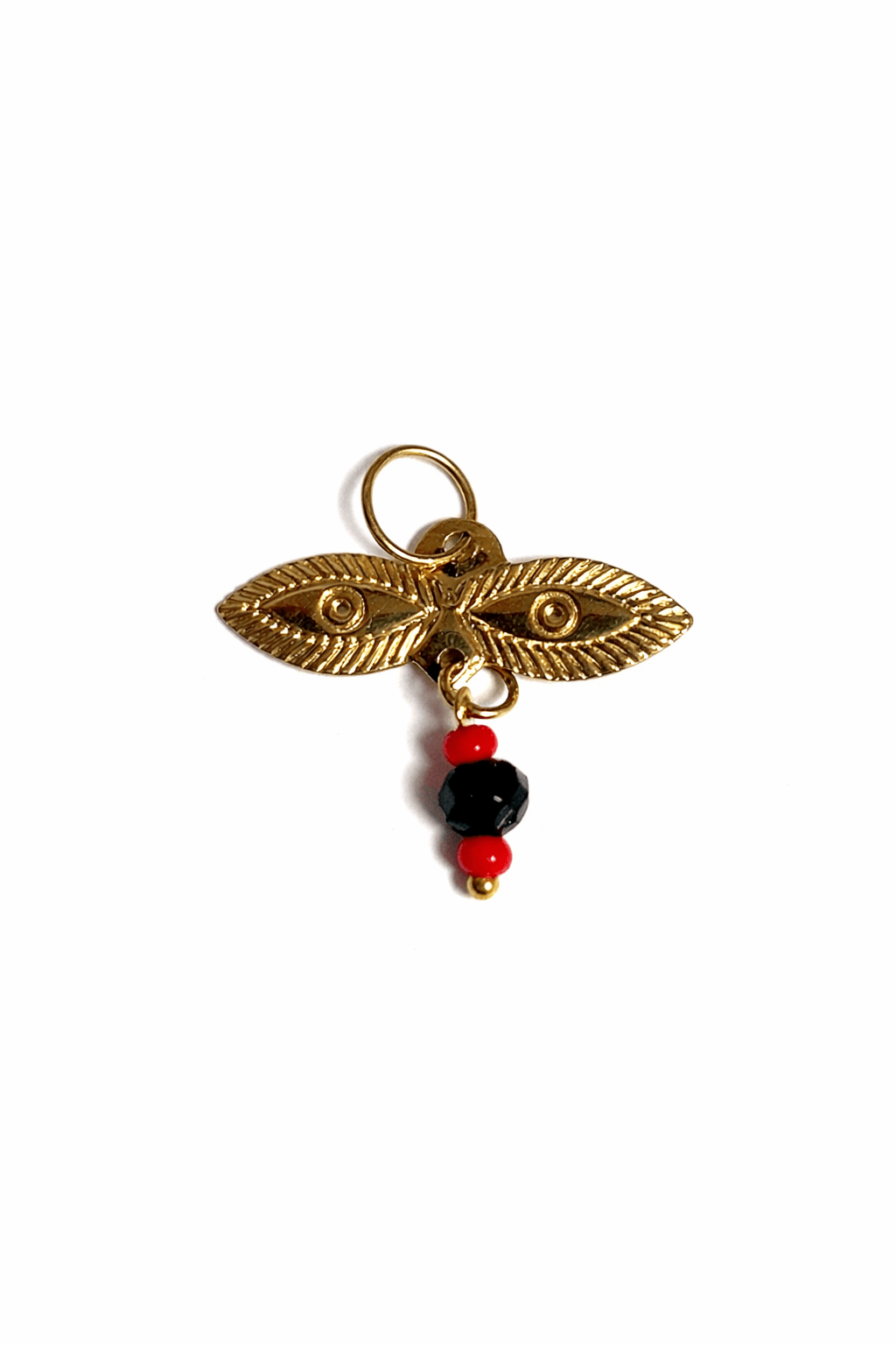 Beautiful jet charm for real 10k gold baby - Alejandro Jewelry LLC