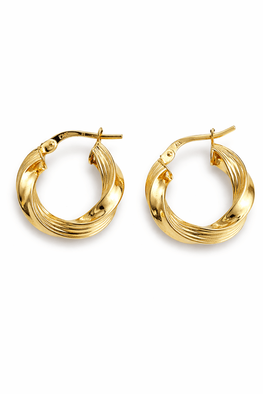 Beautiful ladies earrings 10k real gold - Alejandro Jewelry LLC