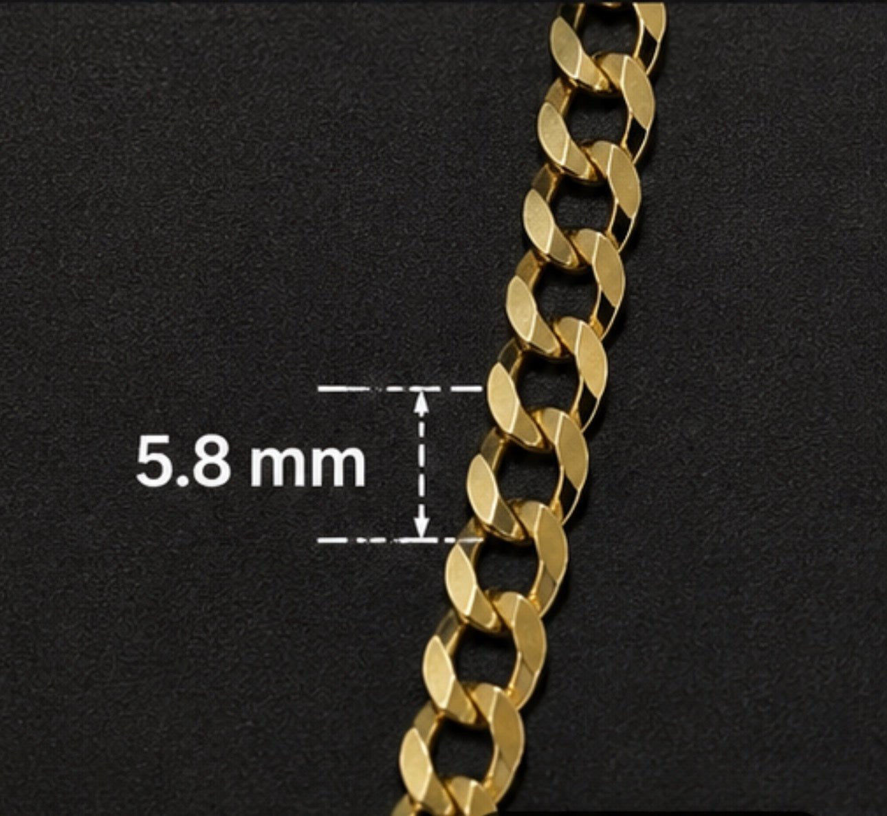 Beautiful Men’s Cuban Link Bracelet crafted in real solid 10K gold. This elegant 5.8 mm bracelet features a classic polished design with a strong secure clasp, perfect for everyday wear or special occasions. - Alejandro Jewelry LLC