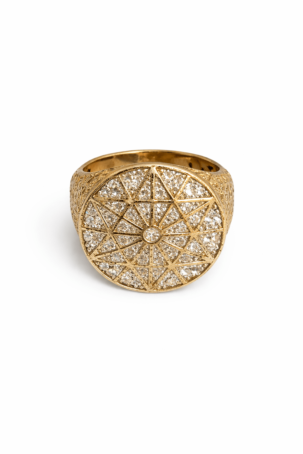 Beautiful men's ring 10k gold real size 10 - Alejandro Jewelry LLC
