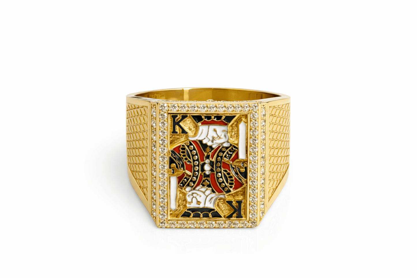 Beautiful men's ring 10k gold real size 11 - Alejandro Jewelry LLC