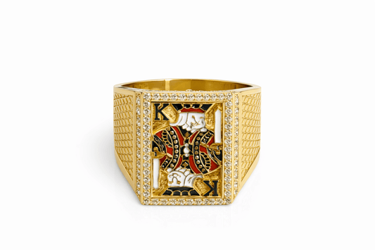 Beautiful men's ring 10k gold real size 11 - Alejandro Jewelry LLC
