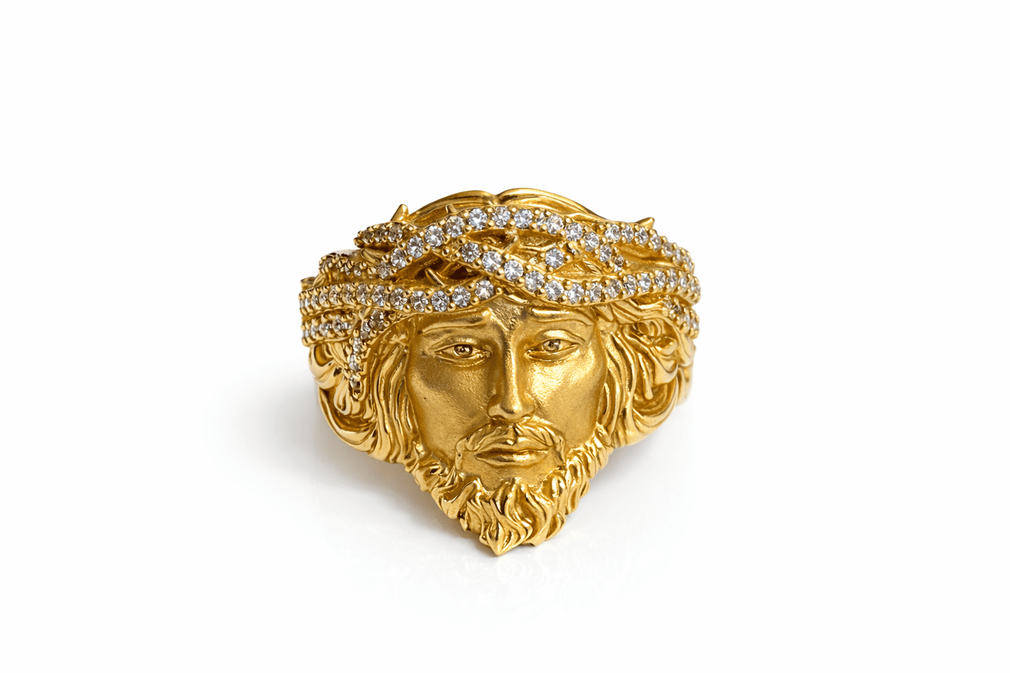 Beautiful men's ring 14k gold real size 10 - Alejandro Jewelry LLC