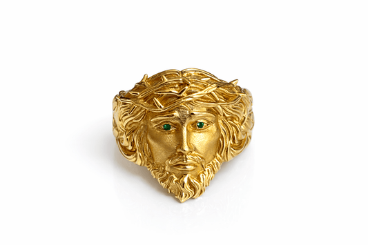 Beautiful men's ring 14k gold real size 11 - Alejandro Jewelry LLC