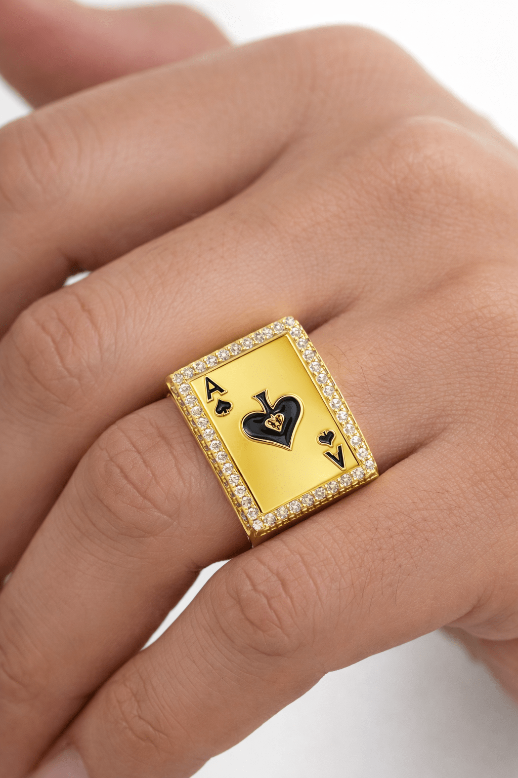 Beautiful ring for men gold 10k real size 11 - Alejandro Jewelry LLC