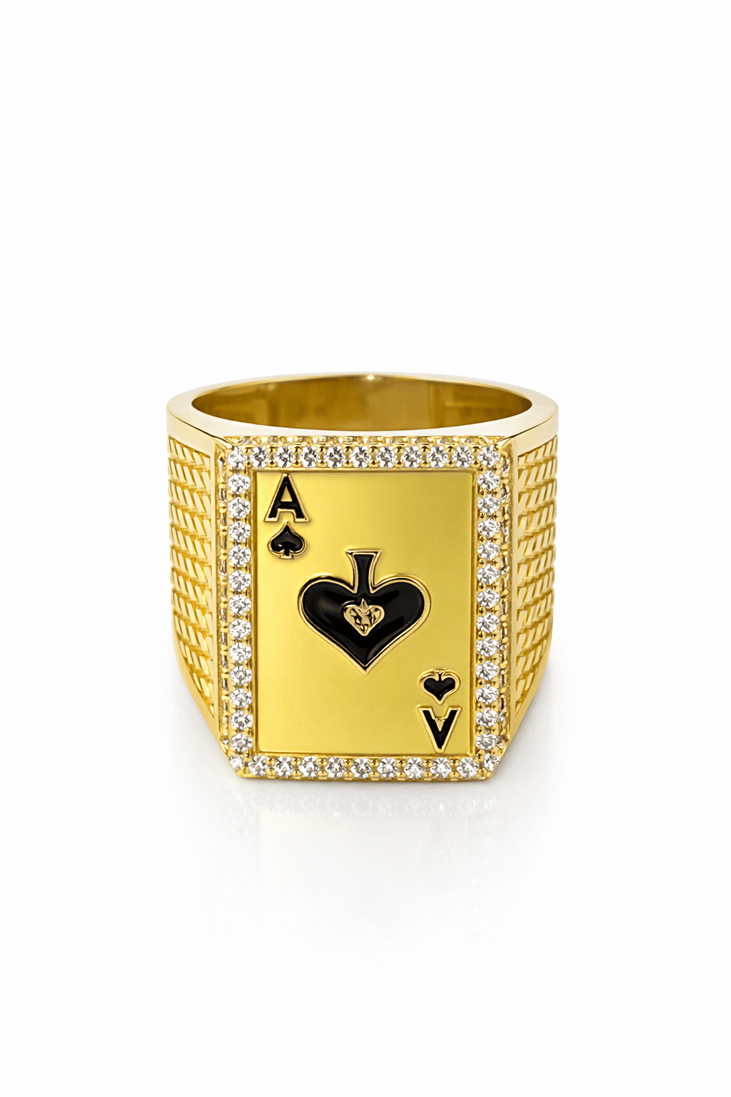 Beautiful ring for men gold 10k real size 11 - Alejandro Jewelry LLC