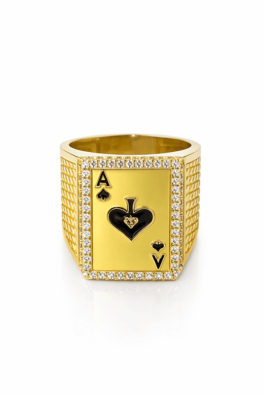 Beautiful ring for men gold 10k real size 11 - Alejandro Jewelry LLC