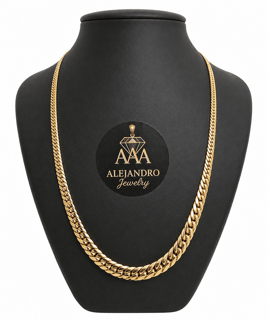 Elegant 10K Real Gold Necklace – Size 16 - Alejandro Jewelry LLC